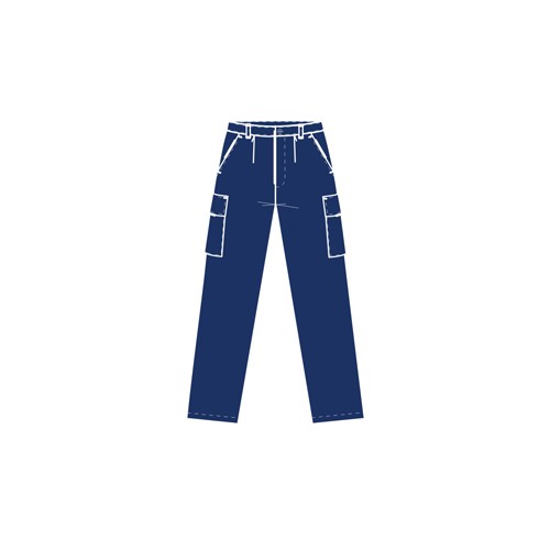 CALÇA HR AB/FECHO B/ALFORGE AZUL ESCURO * CALÇA HR AB/FECHO B/ALFORGE AZUL ESCURO *